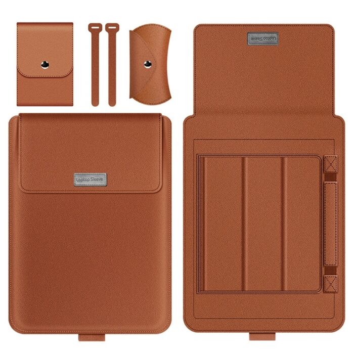 Laptop Case Leather Bag Protective Sleeve - Image 5