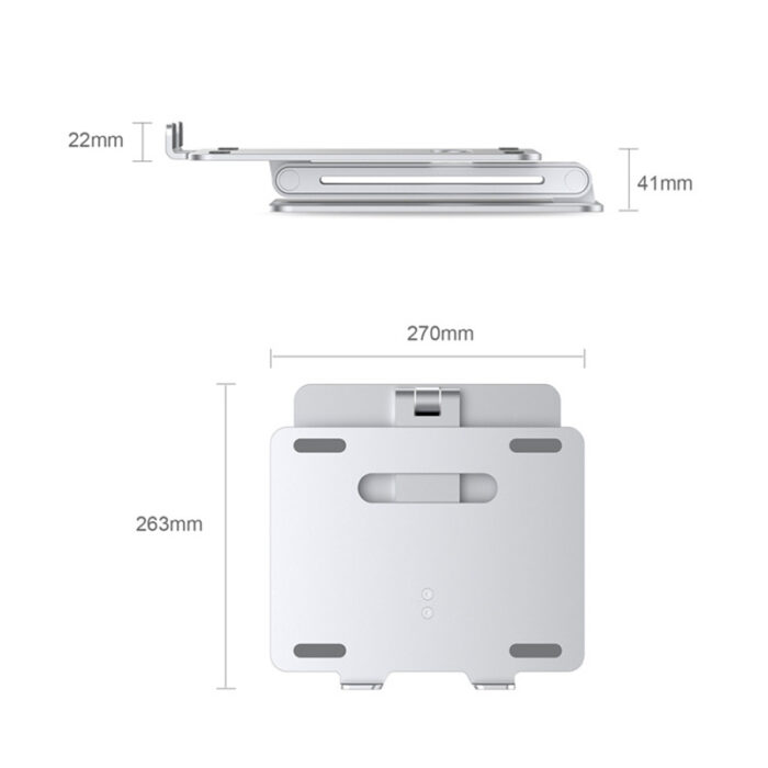 Laptop Stand Height Adjustable Aluminium - Image 4
