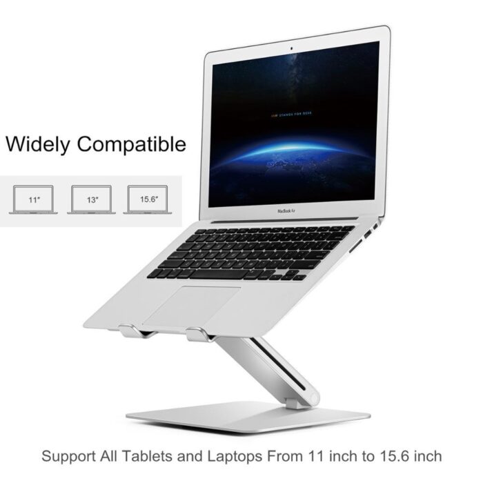 Laptop Stand Height Adjustable Aluminium - Image 1