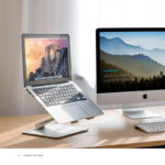 Laptop Stand Height Adjustable Aluminium - Image 3