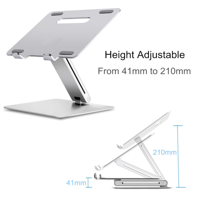 Laptop Stand Height Adjustable Aluminium - Image 2