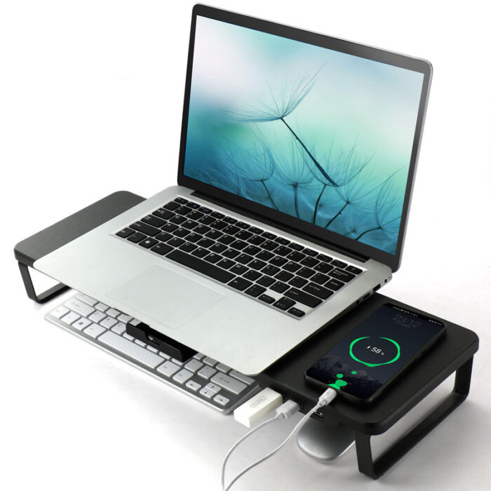 Monitor Lift Stand Laptop Stand Mobile Phone Charging - Image 3
