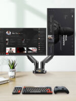 Dual-screen Monitor Stand Base Swivel Lift Telescopic - Image 3