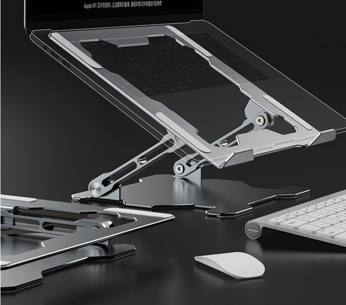 Adjustable Laptop Stand Portable Computer Stand Aluminum Alloy Laptop Riser Compatible Laptop Stand Holder - Image 2
