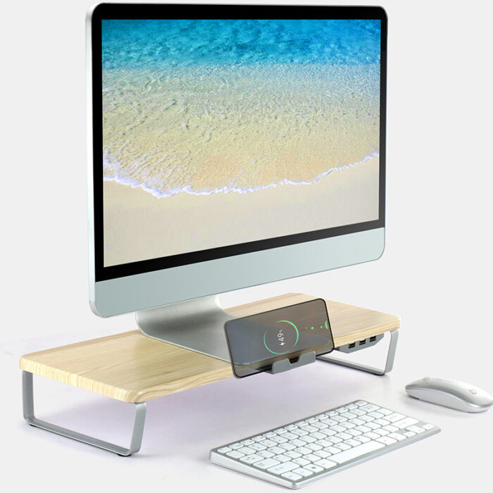 Monitor Lift Stand Laptop Stand Mobile Phone Charging - Image 1