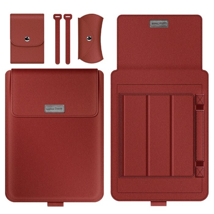 Laptop Case Leather Bag Protective Sleeve - Image 6